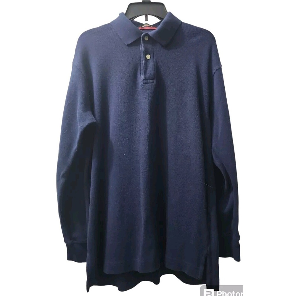 Saddlebred Mens Medium Sweater 100% Cotton‎  Navy